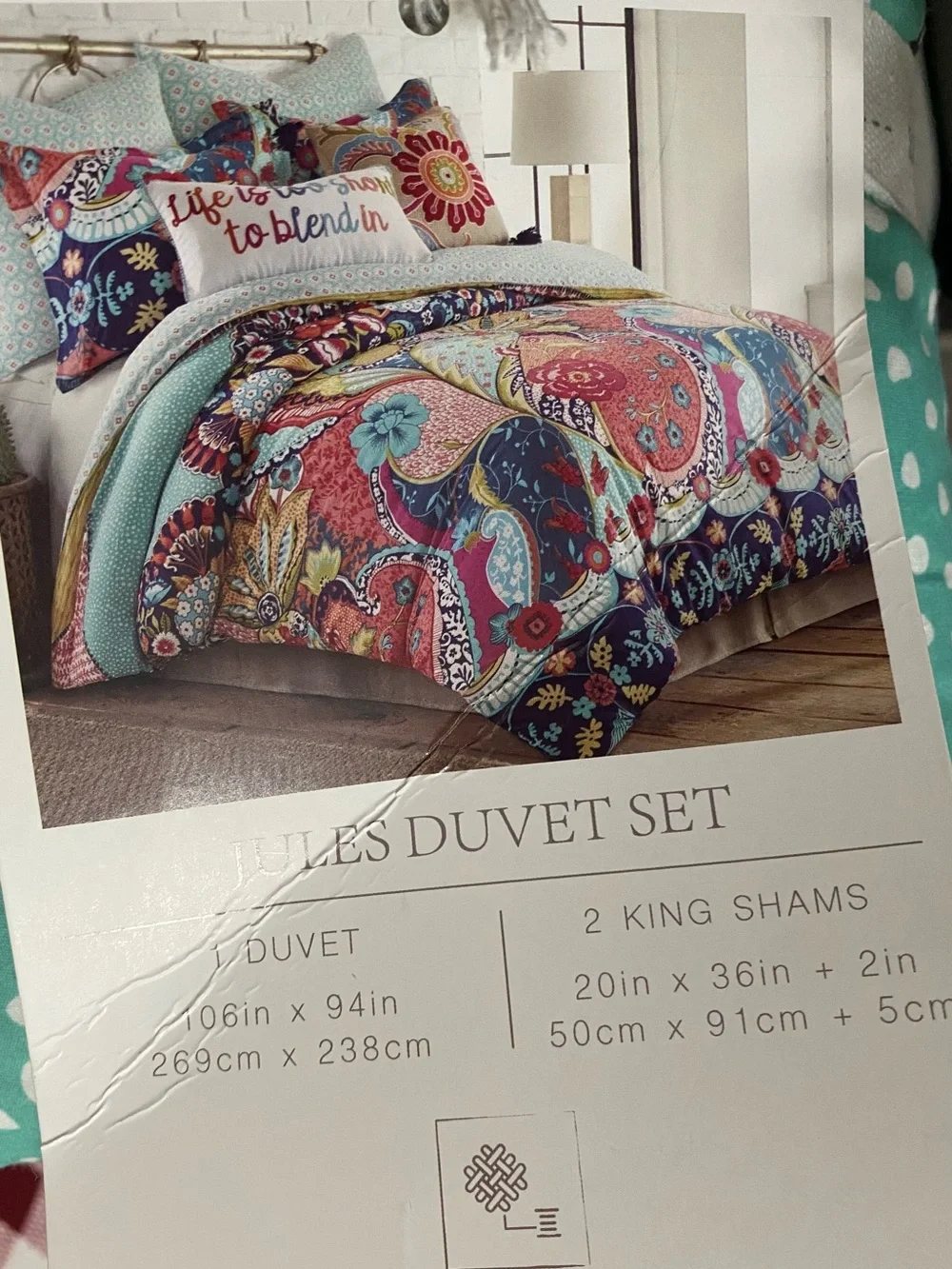 Levtex Jules Reversible 3-Pc. Duvet Cover Set, King